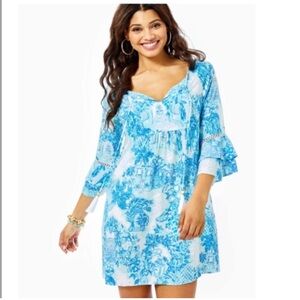 Lilly Pulitzer Azita dress/cover up in “Toile me about it”print